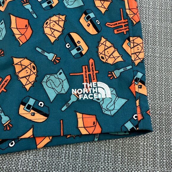 The North Face Shorts Mens XXL Pull-on Allover Camping Print Class V New - Picture 4 of 16